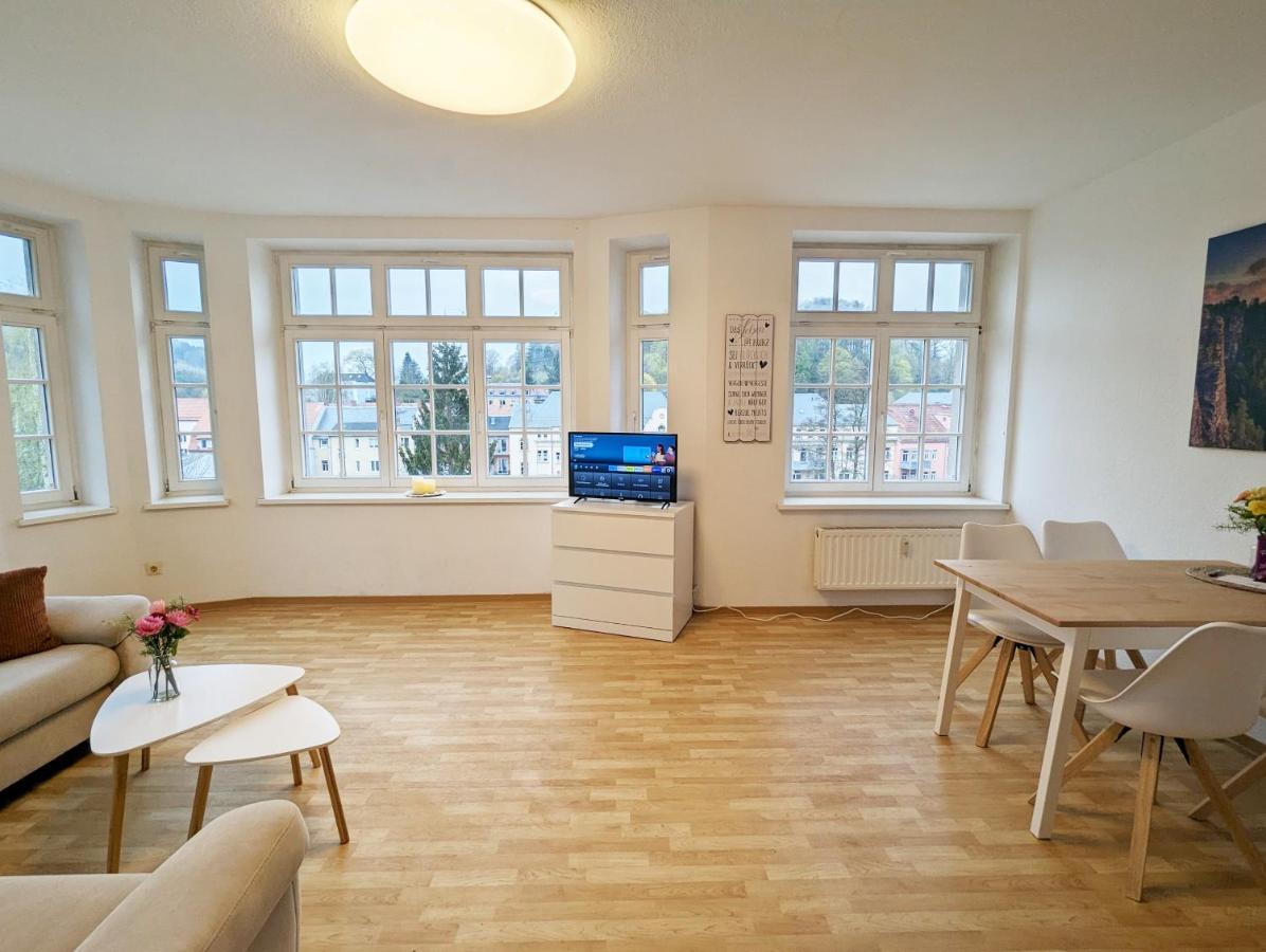 Lichtdurchflutete Helle Wohnung Mit Garten Sauna & Pool - Hw3 Sebnitz Exteriér fotografie